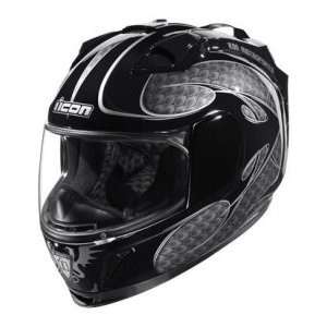  Icon Domain 2 Serpecant Helmet   Black MD Automotive