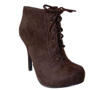  trendy suede lace up dress ankle booties platform boots trendy chic