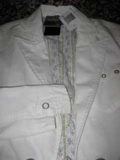   five soul white lined grommet belted jacket trench women 4 89 new nwt