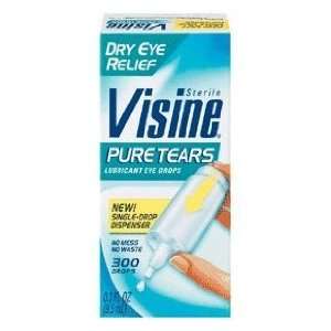  Visine Pure Tears Lubricant Eye Drops for Dry Eye Relief 
