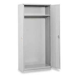  Equipto 36W X 24D Wardrobe Cabinet   Textured Dove Gray 