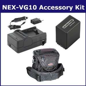  Sony NEX VG10 Camcorder Accessory Kit includes: SDNPFV100 