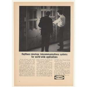  1964 Raytheon Transcontinental Radio System Print Ad 