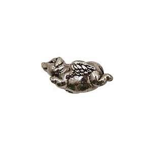  Green Girl Pewter Flying Pig 26x11mm Beads Arts, Crafts 