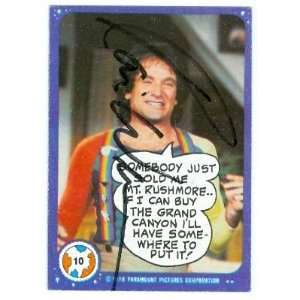  Robin Williams Autographed Trading Card Mork & Mindy 