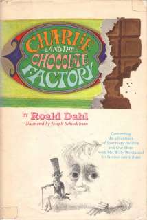 CHARLIE AND THE CHOCOLATE FACTORY ROALD DAHL 1964 W/DJ!  