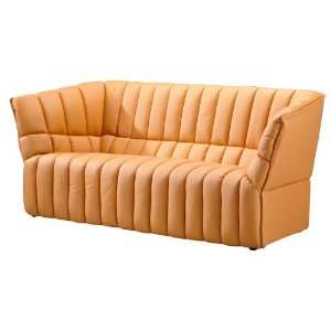  Zuo Modern Leatherette Baron Sofa In Terracotta   900133 