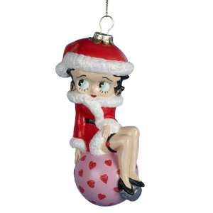  Kurt Adler 5 1/4 Inch Glass Santa Boop with Ornament: Home 