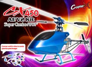 CopterX 450AE V2 Kit Helicopter ARTF T rex 450 450SE  