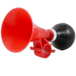   Car Black Single Rubber Reed Bulb Red Plastic Horn Trumpet Automotive