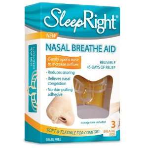  (3) SleepRight Nasal Breathe Aid Nasal Strip Alternative 