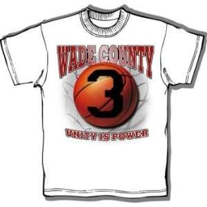  396334   Wade County White T Shirt. Case Pack 24 Sports 
