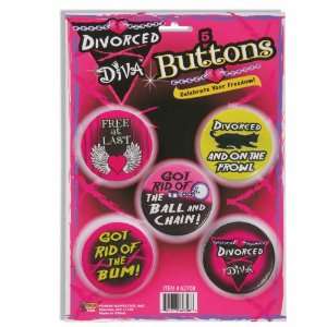 Lets Party By Forum Novelties Inc Divorced Diva Buttons 