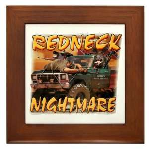   Framed Tile Redneck Nightmare Rebel Confederate Flag: Everything Else