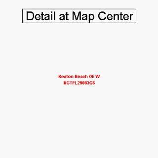 USGS Topographic Quadrangle Map   Keaton Beach OE W 