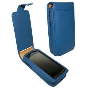   443 Blue Leather Case for HTC Touch Pro 2 Cell Phones & Accessories