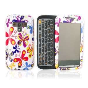    For Sprint HTC Touch Pro 2 Hard Case Butterflies White Electronics