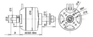 AXI Gold Line 5325/20 Outrunner Brushless Motor OM552  