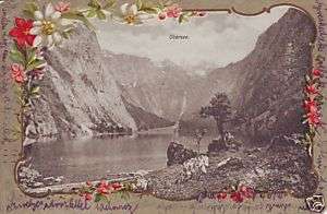 Austria postcard Obersee lake and mountains (86980)  
