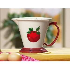  Apple Decor Ceramic Measuring Cup 