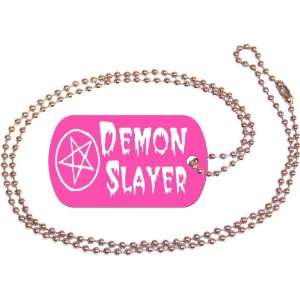  Demon Slayer Pink Dog Tag with Neck Chain: Everything Else