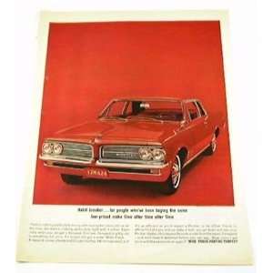  1964 64 Pontiac TEMPEST Wide Track AD 