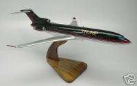 727 Donald Trump Apprentice B727 Plane Wood Model Sml  