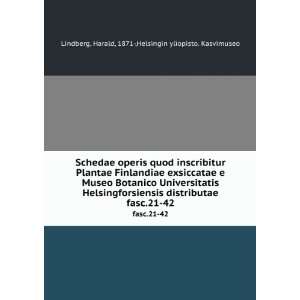   .21 42 Harald, 1871 ,Helsingin yliopisto. Kasvimuseo Lindberg Books