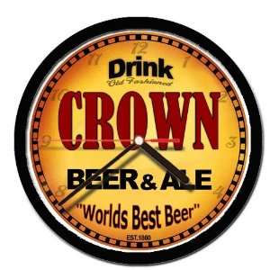 CROWN beer and ale cerveza wall clock