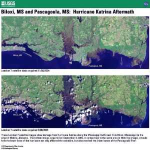   Mississippi, Hurricane Katrina   Before and After