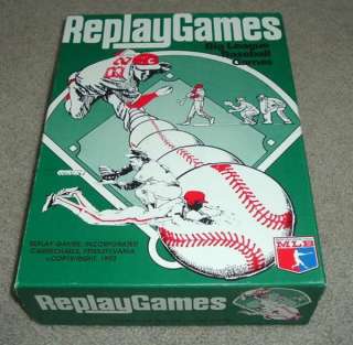 Vintage Replay Games Major League Baseball 1989 Season   Complete 
