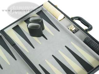 21 inch TOURNAMENT Backgammon Game Set   Large Board, Black   New 