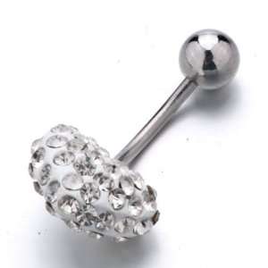   Heart Belly Button Ring Navel Piercing Body Jewelry: Pugster: Jewelry