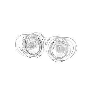  Tommee Tippee BPA Free Newborn Clear Shield Pacifier   2PK 