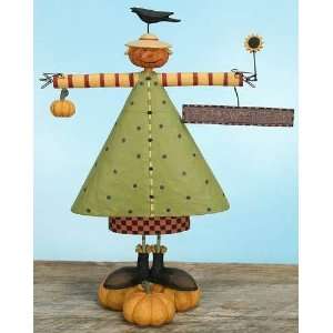   Williraye Scarecrow Lady Figure   Milly Pumpkin WW6124