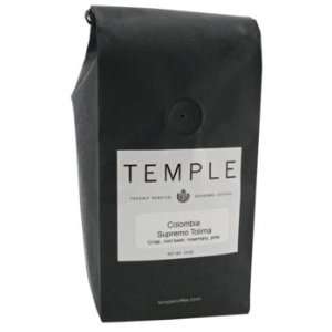 Temple Coffee   Colombia Supremo Tolima Coffee Beans   5 lbs:  