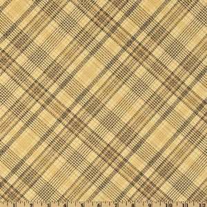   Country Plaid Tan Fabric By The Yard: Arts, Crafts & Sewing