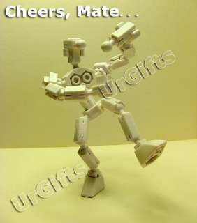 DIY Toy Transformer Robot Bulk Block Brick WHITE 164 pc  