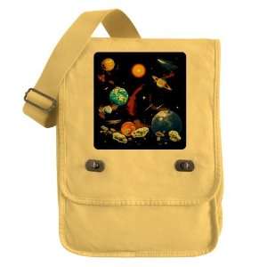   Messenger Field Bag Yellow Solar System And Asteroids 
