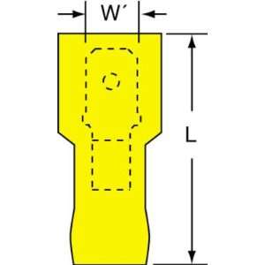 3M(TM) Scotchlok(TM) Fully Nylon Insulated w/Insulation Grip Male 