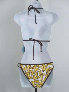 NWT LETARTES SWIMWEAR Banana Bikini Bathing Suit L $156  
