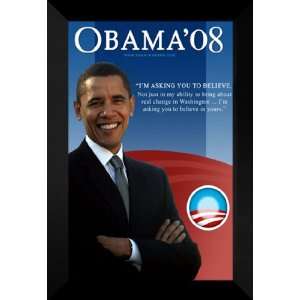   Barack Obama 27x40 FRAMED Im asking Campaign Poster