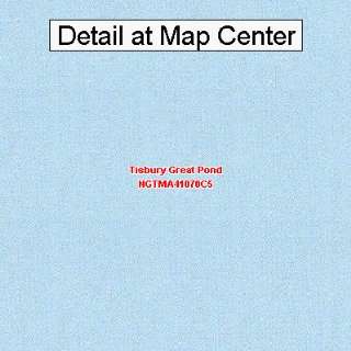 USGS Topographic Quadrangle Map   Tisbury Great Pond, Massachusetts 