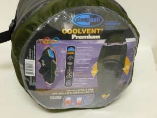 NEW SleepCell Coolvent Premium Sleeping Bag Extra Large Green Color 