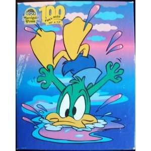    Tiny Toon Adventures 100 Piece Puzzle   Plucky Duck: Toys & Games