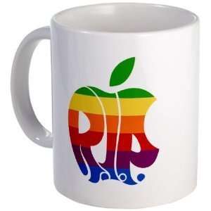  Creative Clam R.i.p. Steve Jobs Rainbow Apple On An 11oz 