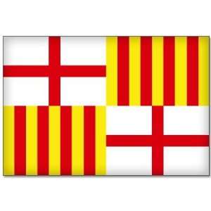  BARCELONA Spain Flag bumper sticker decal 5 x 3 