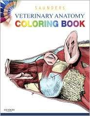 Saunders Veterinary Anatomy Coloring Book, (1437714390), Saunders 