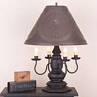  BLACKEN TIN punched chisel lamp shade nice items in KELLIES HOUSE 