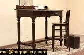 Quartersawn Oak 1870 Antique Stand Up Desk  